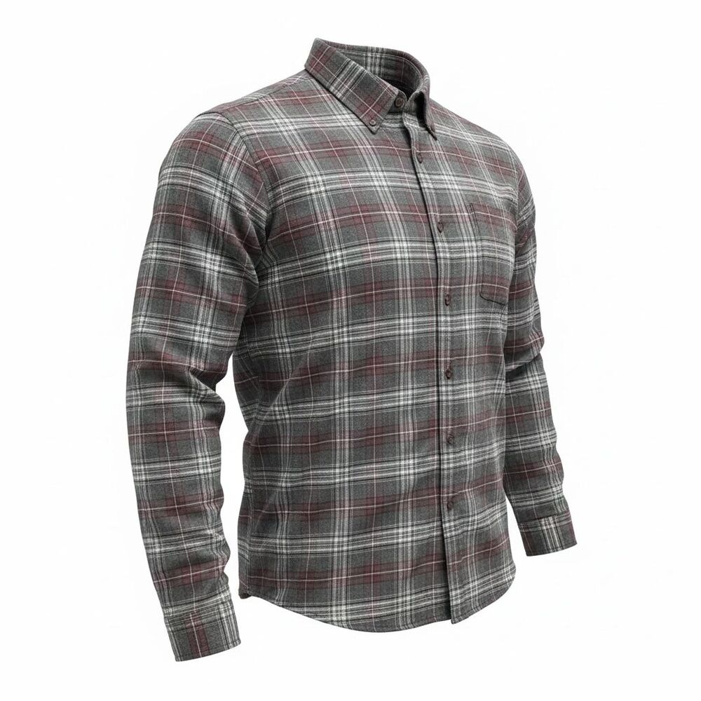 Weatherproof Vintage Men’s Size XL Flannel Shirt NWT Plaid Red Gray Long Sleeve